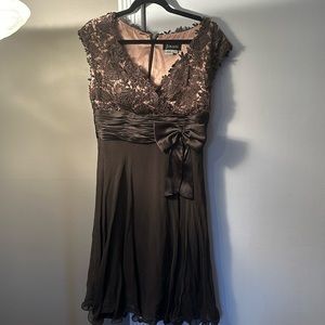 Gorgeous brown Jovani cocktail dress